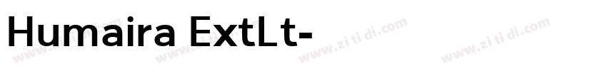 Humaira ExtLt字体转换
